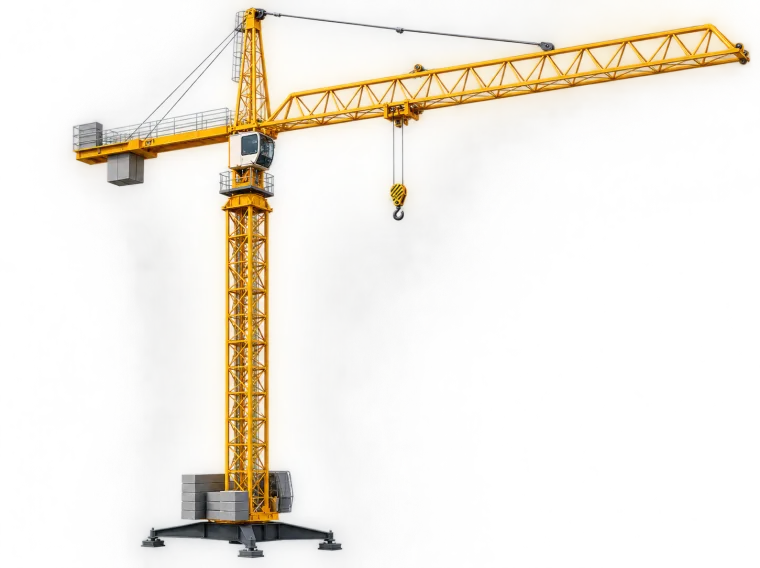 A luffing jib tower crane