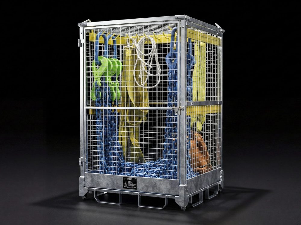 Rigging gear and lifting cage held as stock at our QLD Depot